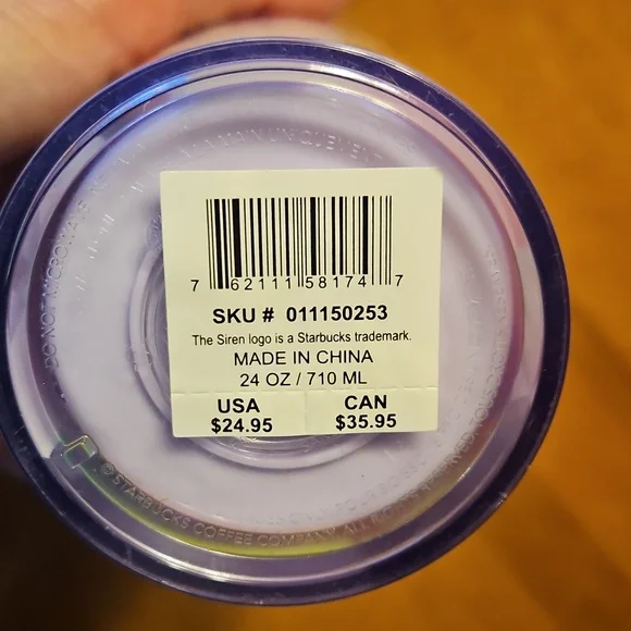 Starbucks Iridescent Floral Tumbler with Pink Straw - Picture 5 of 8